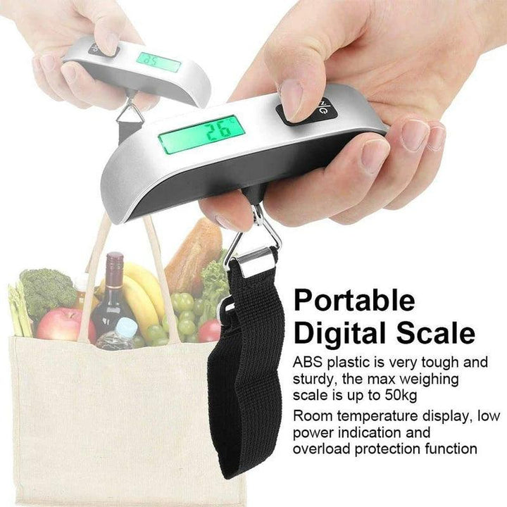 50kg 10g Digital Scale Electronic Balance Kitchen Luggage Hanging Scale Weight Suitcase Travel Scale Baggage Bag Weight Tool - My Store