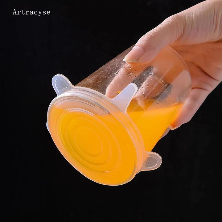 Silicone Cover Stretch Lids Reusable Durable and Expendable Lids Silicone Covers for Fresh Food Leftovers Keep Food Fresh - My Store