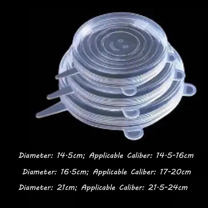 Silicone Cover Stretch Lids Reusable Durable and Expendable Lids Silicone Covers for Fresh Food Leftovers Keep Food Fresh - My Store