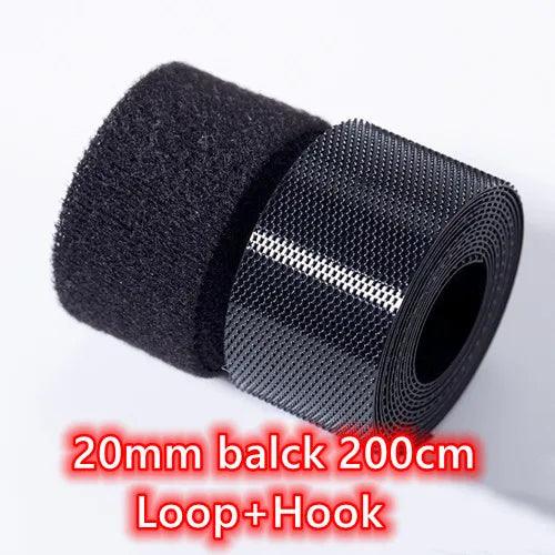 20/25/30/38/50mm Super Thin Soft Baby Tape Sticker Black White Kids Hoop and Hook Tapes Adhesive Fastener Sewing Accessories - My Store
