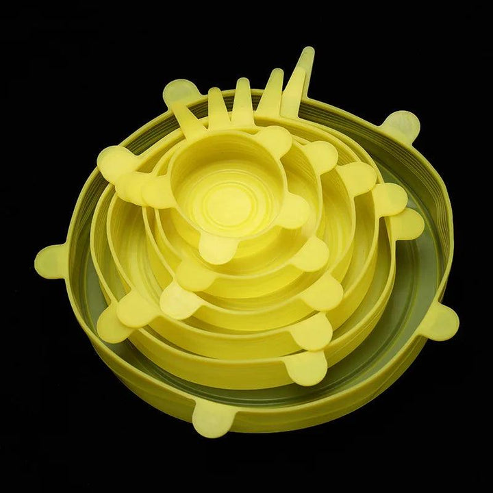 Silicone Cover Stretch Lids Reusable Durable and Expendable Lids Silicone Covers for Fresh Food Leftovers Keep Food Fresh - My Store