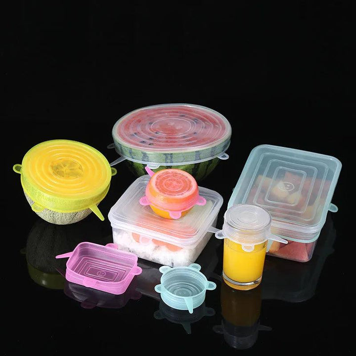 Silicone Cover Stretch Lids Reusable Durable and Expendable Lids Silicone Covers for Fresh Food Leftovers Keep Food Fresh - My Store