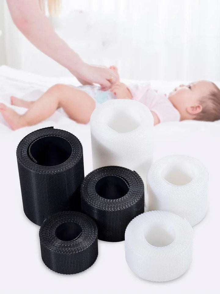 20/25/30/38/50mm Super Thin Soft Baby Tape Sticker Black White Kids Hoop and Hook Tapes Adhesive Fastener Sewing Accessories - My Store