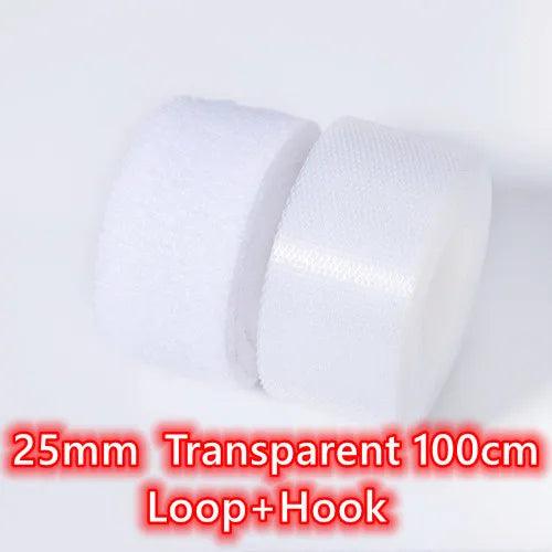 20/25/30/38/50mm Super Thin Soft Baby Tape Sticker Black White Kids Hoop and Hook Tapes Adhesive Fastener Sewing Accessories - My Store