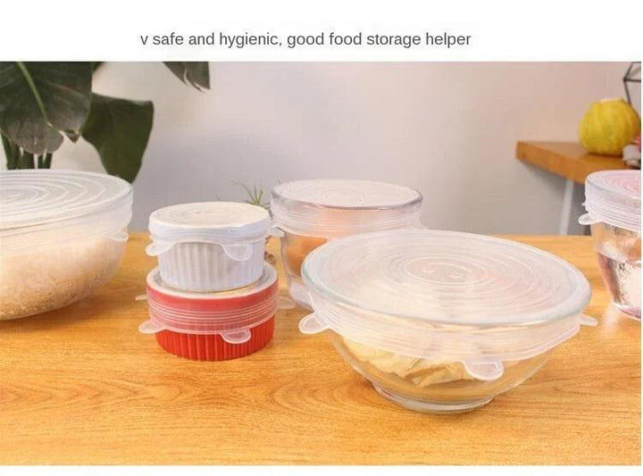 Silicone Cover Stretch Lids Reusable Durable and Expendable Lids Silicone Covers for Fresh Food Leftovers Keep Food Fresh - My Store