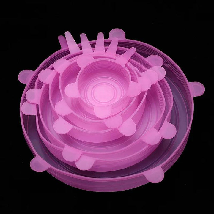 Silicone Cover Stretch Lids Reusable Durable and Expendable Lids Silicone Covers for Fresh Food Leftovers Keep Food Fresh - My Store
