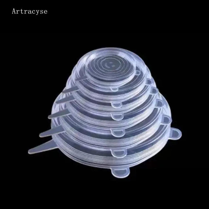Silicone Cover Stretch Lids Reusable Durable and Expendable Lids Silicone Covers for Fresh Food Leftovers Keep Food Fresh - My Store