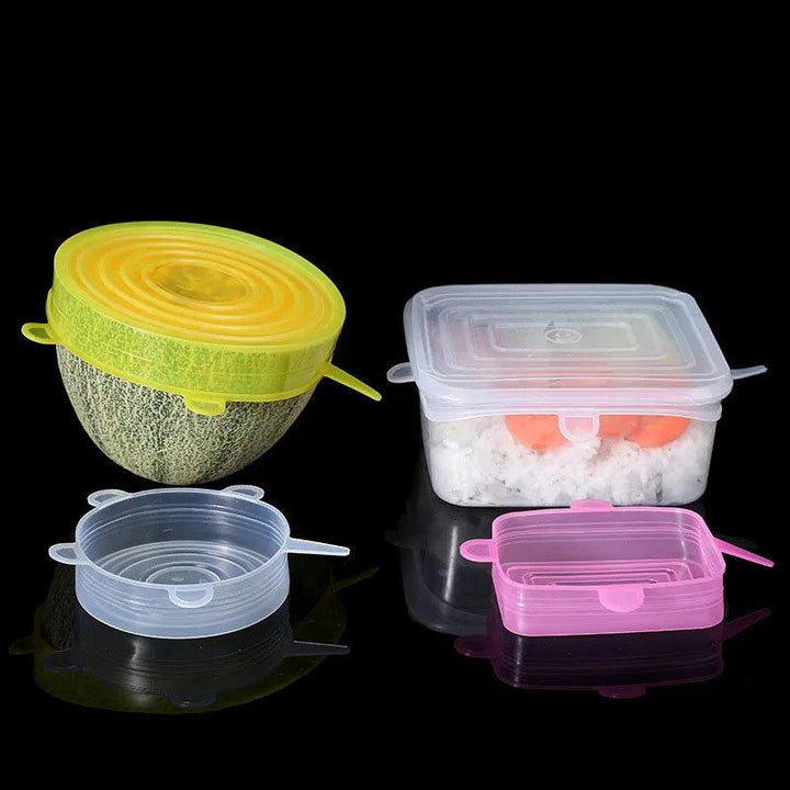 Silicone Cover Stretch Lids Reusable Durable and Expendable Lids Silicone Covers for Fresh Food Leftovers Keep Food Fresh - My Store