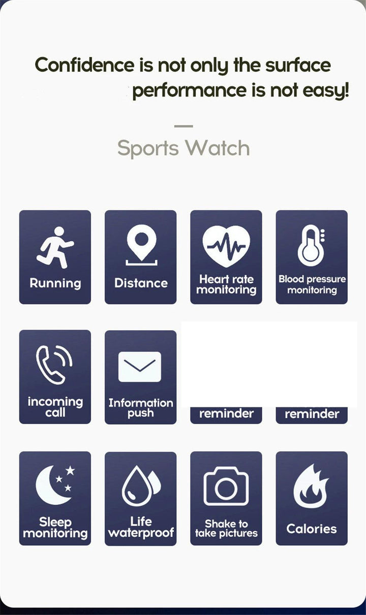 Smart Watches Weather Music Player Message Heart Rate Monitor Fitness Bracelet Men Gift Woman Smartwatch For IOS Android D13 116 - My Store