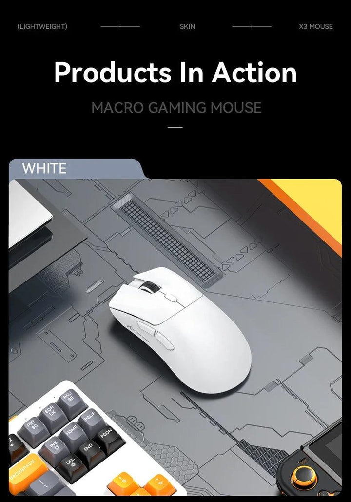 Attack Shark R1 18000dpi Wireless Bluetooth Mouse, Ultra Lightweight Ergonomic Design Mouse, PAW3311 Macro Gaming Mouse - My Store