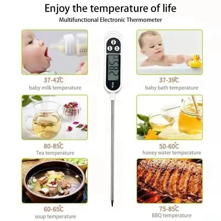 Food Thermometer TP300 Digital Kitchen Thermometer For Meat Cooking Food Probe BBQ Electronic Oven Kitchen Tools Portable - My Store