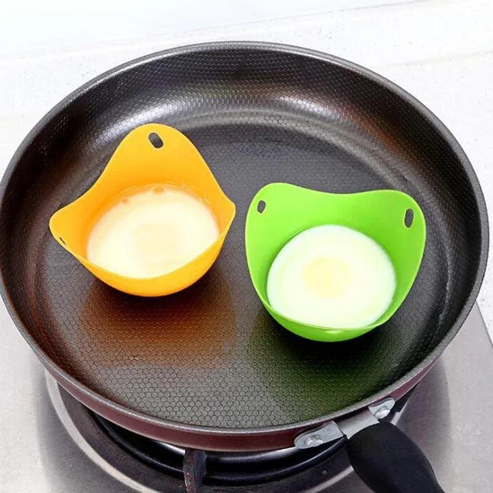 Egg Poachers Silicone Molds Cooker Tools Pancake Cookware Bakeware Steam Eggs Plate Tray Healthy Novel Kitchen Accessories - My Store