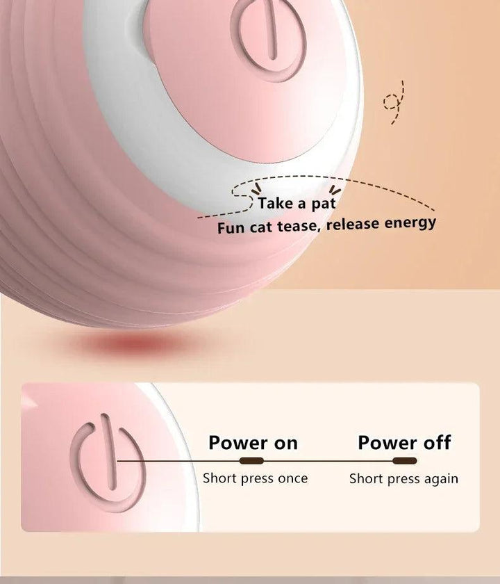 Cat Interactive Ball Smart Cat Toys for Pet Indoor Automatic Rolling Ball Electronic Interactive Cat Toy Cat Game Accessories - My Store