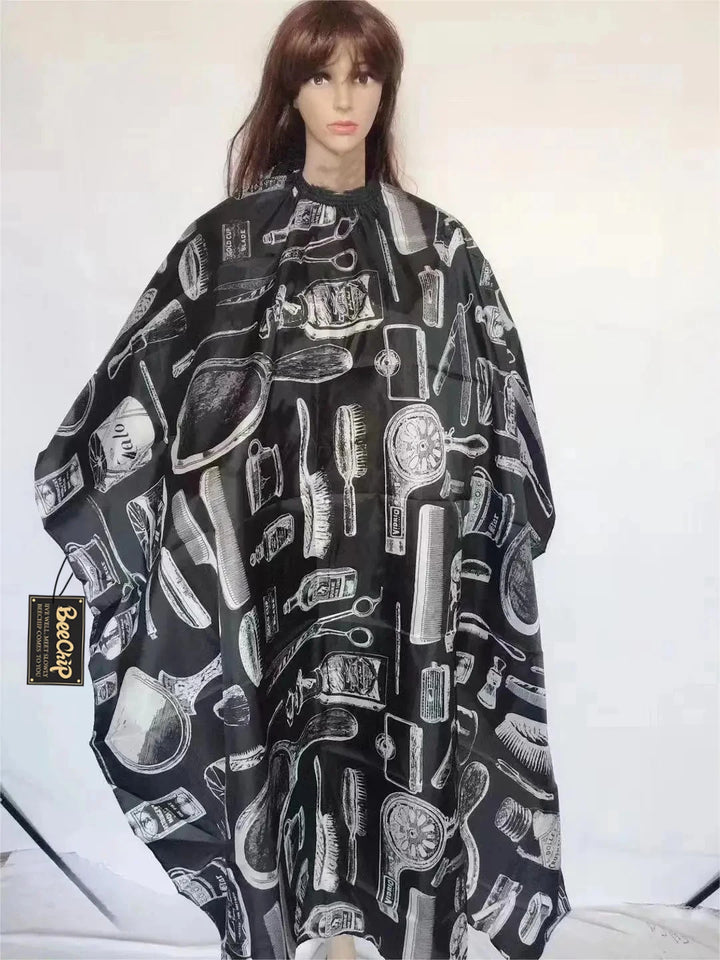 Hairdressing Bibs Hairdressing Bibs For Perming And Dyeing Printed Perming And Dyeing Non-Stick Hair Dress Shawl Bibs - My Store