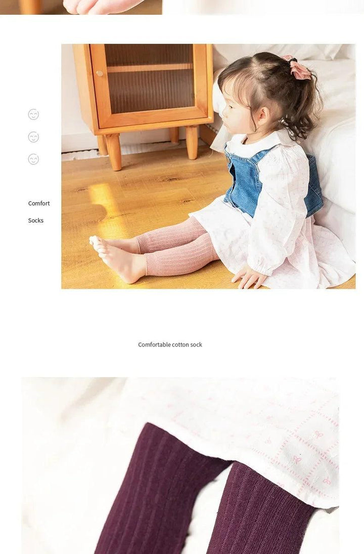 Spring Autumn Baby Pants Newborn Girls Leggings Soild Color Cotton Ribbed Pants Kids Children Leggings 0-6 Years for Girls Boys - My Store