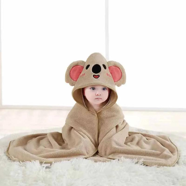 Cartoon Baby Bath Towel Infant Soft Bathrobe Hooded Swaddle Towel Blanket Kids Warm Sleeping Swaddle Wrap for Newborn Boys Girls - My Store