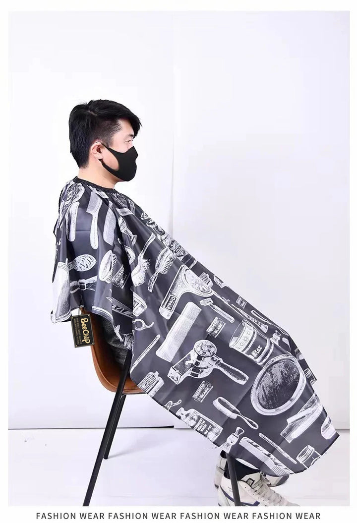 Hairdressing Bibs Hairdressing Bibs For Perming And Dyeing Printed Perming And Dyeing Non-Stick Hair Dress Shawl Bibs - My Store