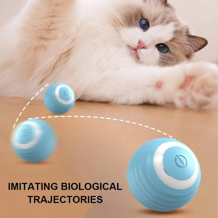 Cat Interactive Ball Smart Cat Toys for Pet Indoor Automatic Rolling Ball Electronic Interactive Cat Toy Cat Game Accessories - My Store