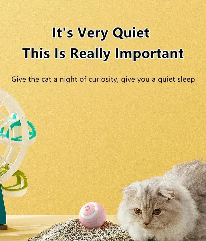 Cat Interactive Ball Smart Cat Toys for Pet Indoor Automatic Rolling Ball Electronic Interactive Cat Toy Cat Game Accessories - My Store