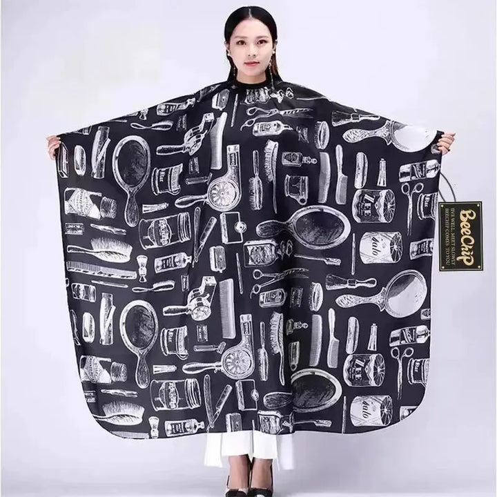 Hairdressing Bibs Hairdressing Bibs For Perming And Dyeing Printed Perming And Dyeing Non-Stick Hair Dress Shawl Bibs - My Store
