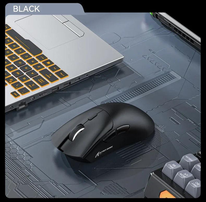 Attack Shark R1 18000dpi Wireless Bluetooth Mouse, Ultra Lightweight Ergonomic Design Mouse, PAW3311 Macro Gaming Mouse - My Store