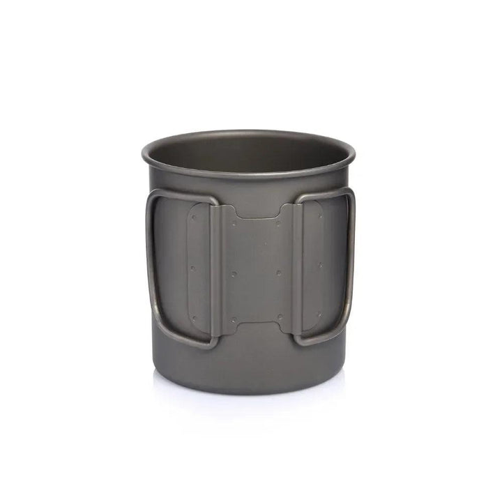 Widesea Camping Mug Titanium Cup Tourist Tableware Picnic Utensils Outdoor Kitchen Equipment Travel Cooking Set Cookware Hiking - My Store