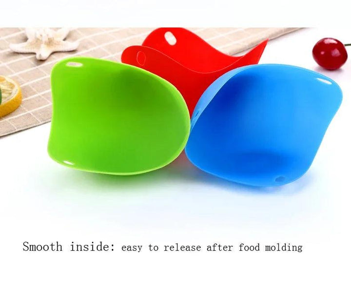 Egg Poachers Silicone Molds Cooker Tools Pancake Cookware Bakeware Steam Eggs Plate Tray Healthy Novel Kitchen Accessories - My Store