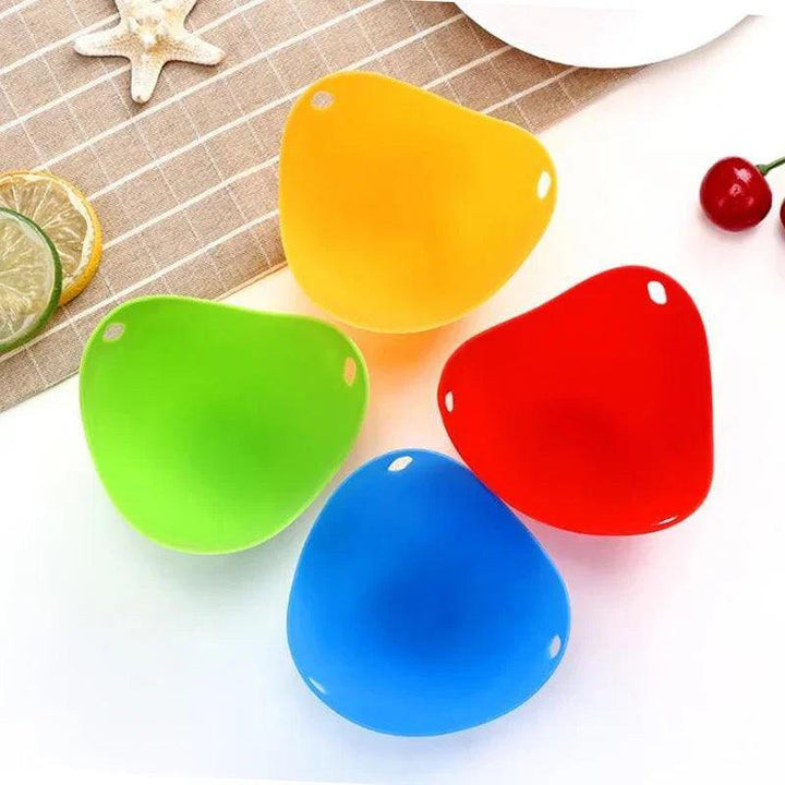 Egg Poachers Silicone Molds Cooker Tools Pancake Cookware Bakeware Steam Eggs Plate Tray Healthy Novel Kitchen Accessories - My Store