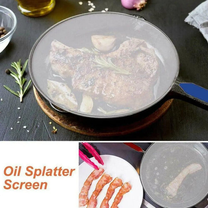 Grease Splatter Screen Guards Mesh Anti Splatter Guard Oil Net Splash Cover Pan Pot Frying Oil Cooking Cover Kitchen Tools - My Store