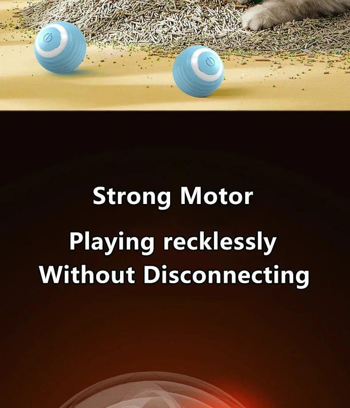 Cat Interactive Ball Smart Cat Toys for Pet Indoor Automatic Rolling Ball Electronic Interactive Cat Toy Cat Game Accessories - My Store