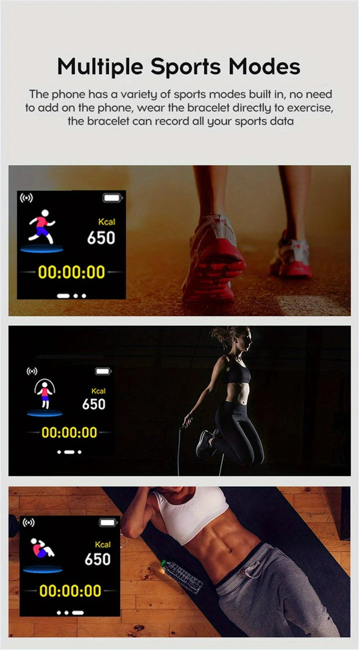 Smart Watches Weather Music Player Message Heart Rate Monitor Fitness Bracelet Men Gift Woman Smartwatch For IOS Android D13 116 - My Store