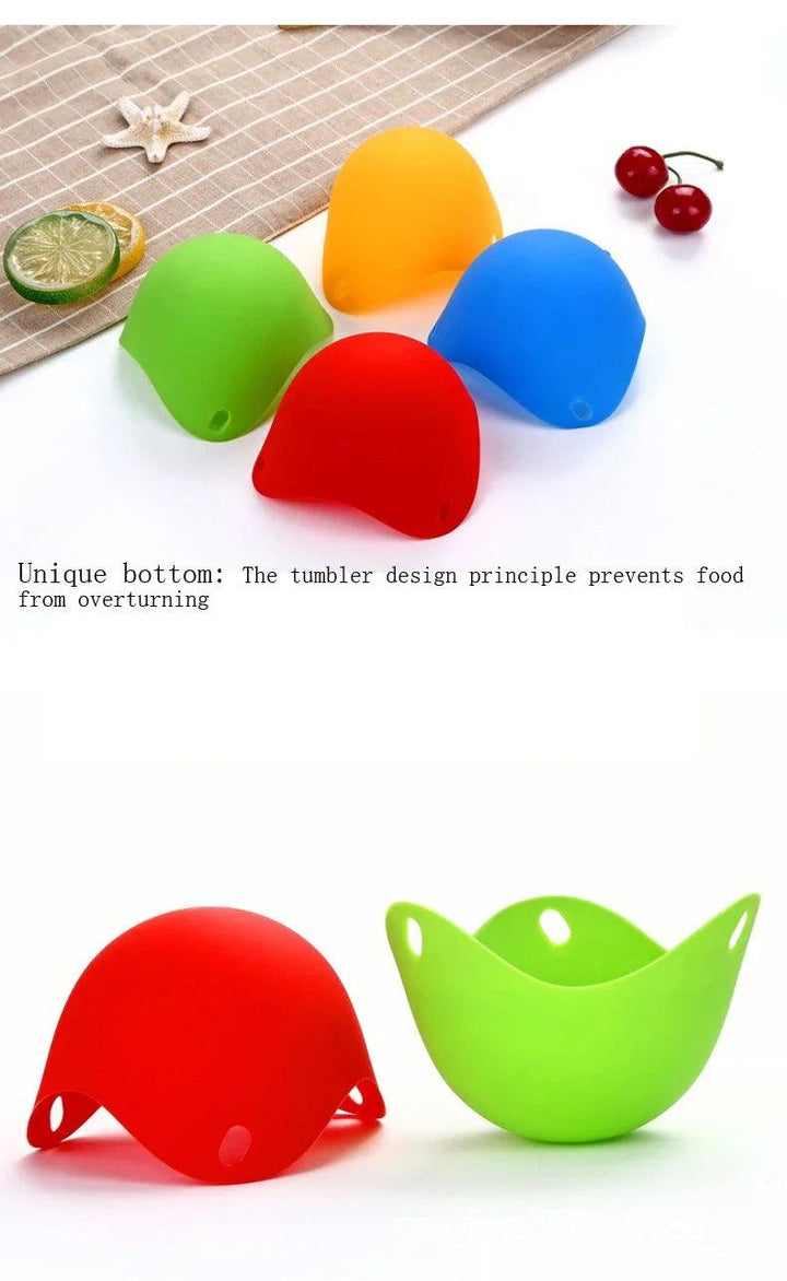 Egg Poachers Silicone Molds Cooker Tools Pancake Cookware Bakeware Steam Eggs Plate Tray Healthy Novel Kitchen Accessories - My Store