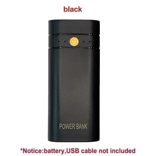 5V 2A 6000mAh 2X 18650 USB Type-C Battery Charger Case DIY Power Bank Box For Phone Electronic Charging Not Including Batteries - My Store