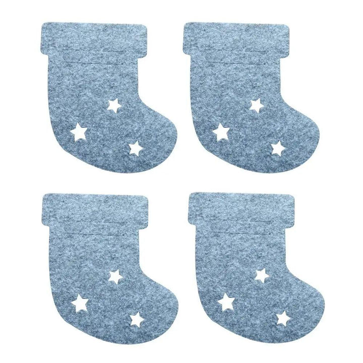4PCS 44 Styles Christmas Knife and Fork Holder Elk Xmas Tree Pocket Cutlery Bag Non-woven fabric Cookware Organizer Table Decor - My Store