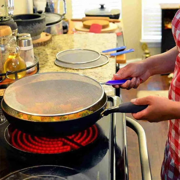 Grease Splatter Screen Guards Mesh Anti Splatter Guard Oil Net Splash Cover Pan Pot Frying Oil Cooking Cover Kitchen Tools - My Store
