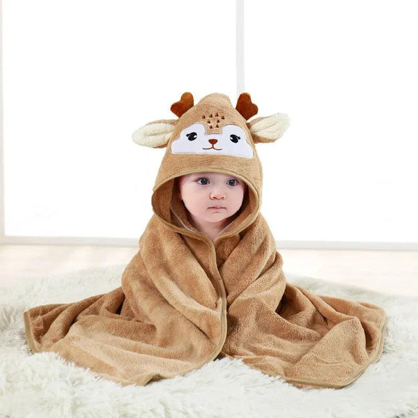 Cartoon Baby Bath Towel Infant Soft Bathrobe Hooded Swaddle Towel Blanket Kids Warm Sleeping Swaddle Wrap for Newborn Boys Girls - My Store