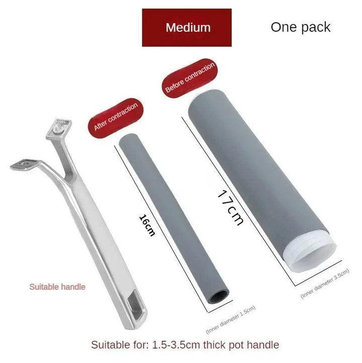 Anti-scalding Pot Handle Heat Resistant Cover New Frying Pan Protector Hot Handle Holder Sleeve Rubber Pan Handle Sleeve - My Store