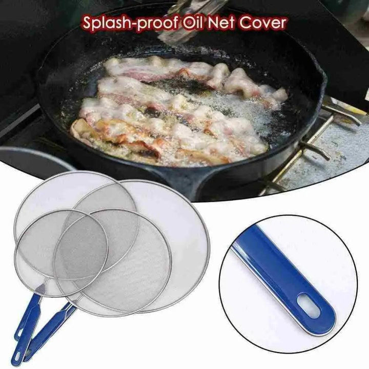 Grease Splatter Screen Guards Mesh Anti Splatter Guard Oil Net Splash Cover Pan Pot Frying Oil Cooking Cover Kitchen Tools - My Store