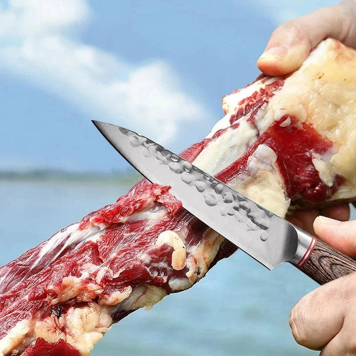 Stainless Steel Fruit Knife 5.5inch Kitchen Knife Utility Sharp Meat Cleaver Knives Forged Boning Knife Kitchen Tools Cookware - My Store