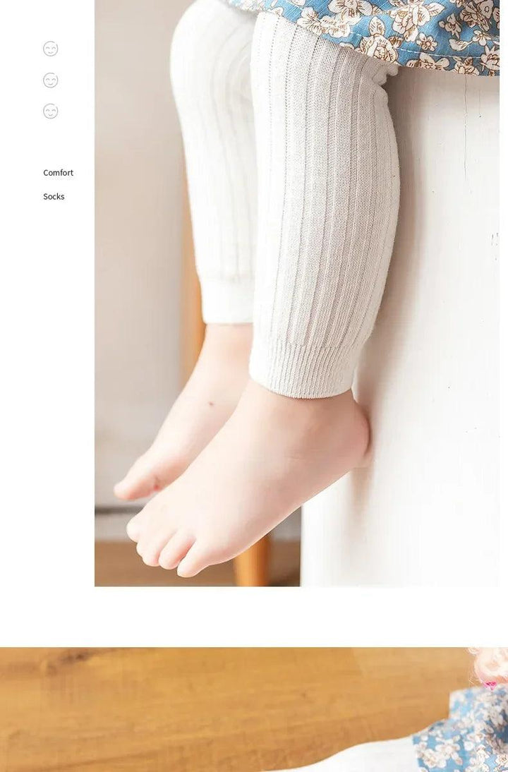 Spring Autumn Baby Pants Newborn Girls Leggings Soild Color Cotton Ribbed Pants Kids Children Leggings 0-6 Years for Girls Boys - My Store
