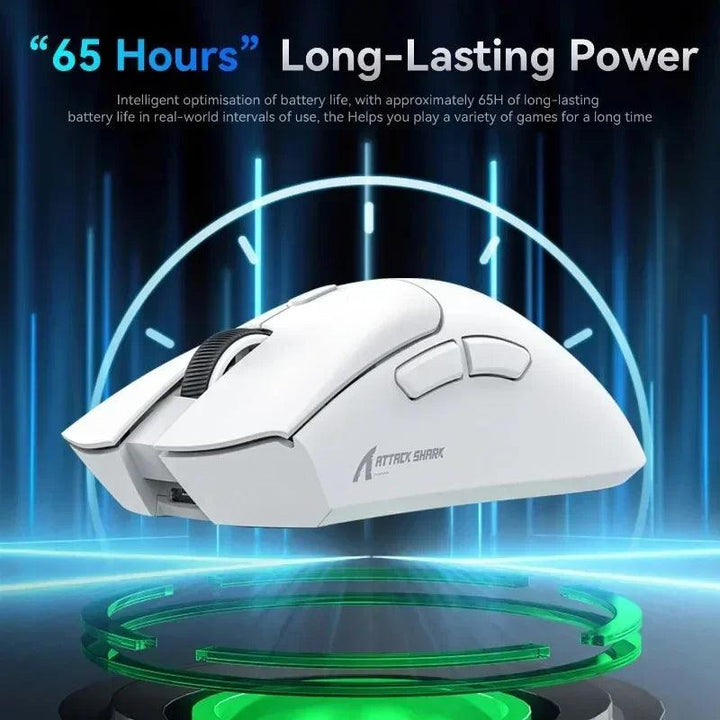 Attack Shark R1 18000dpi Wireless Bluetooth Mouse, Ultra Lightweight Ergonomic Design Mouse, PAW3311 Macro Gaming Mouse - My Store