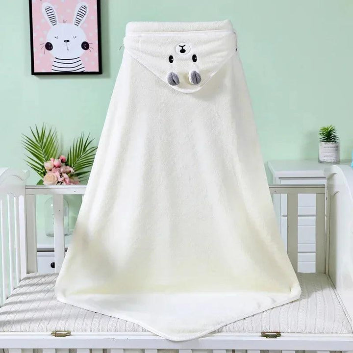 Baby Hooded Bath Towels Cartoon Animal Newborn Soft Towel Blanket Toddler Bathrobe Warm Sleeping Swaddle Wrap for Boys Girls - My Store