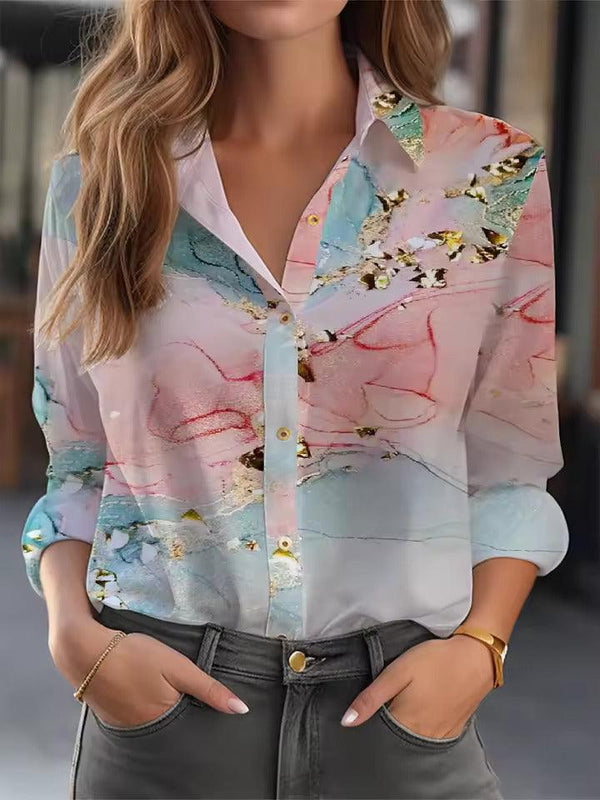 Elegant Shirt Women Fashion Temperament Blouse Long Sleeve Shirt Women New Casual Shirt - My Store