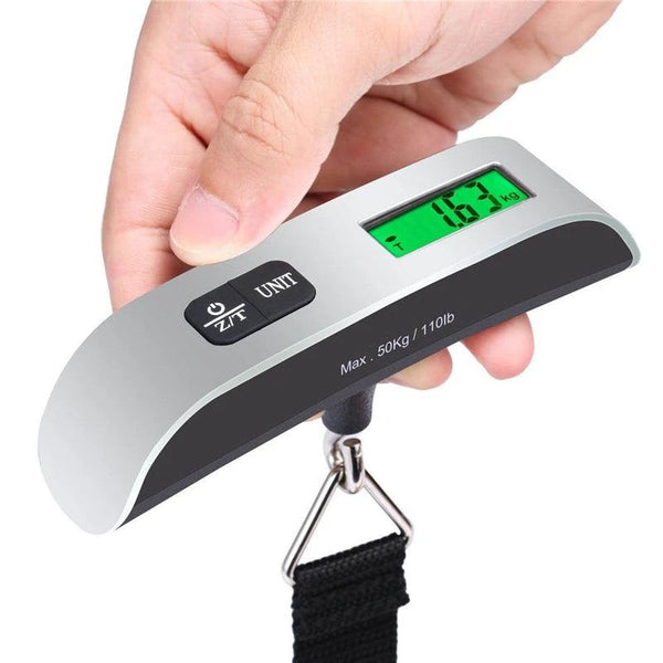 Portable Scale Digital LCD Display 110lb/50kg Electronic Luggage Hanging Suitcase Travel Weighs Baggage Bag Weight Balance Tools - My Store