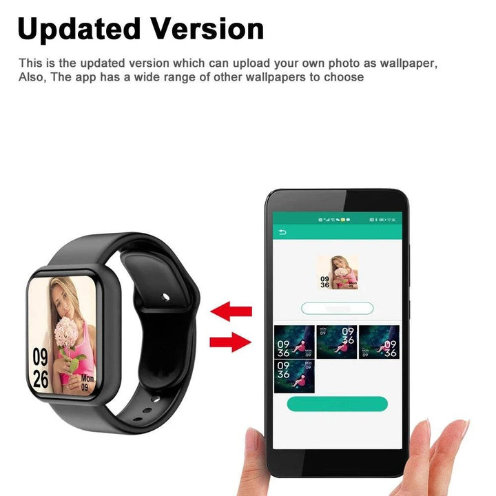 Smart Watches Weather Music Player Message Heart Rate Monitor Fitness Bracelet Men Gift Woman Smartwatch For IOS Android D13 116 - My Store