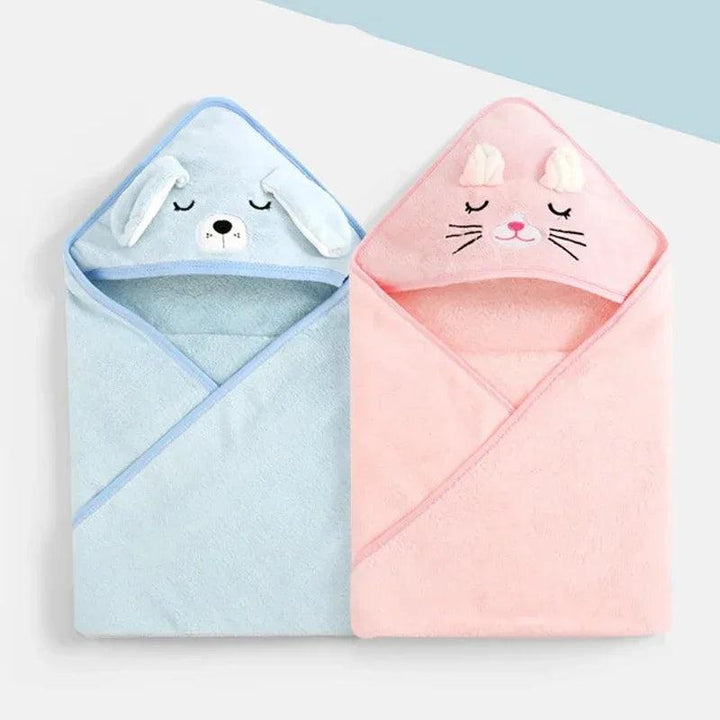 Baby Hooded Bath Towels Cartoon Animal Newborn Soft Towel Blanket Toddler Bathrobe Warm Sleeping Swaddle Wrap for Boys Girls - My Store