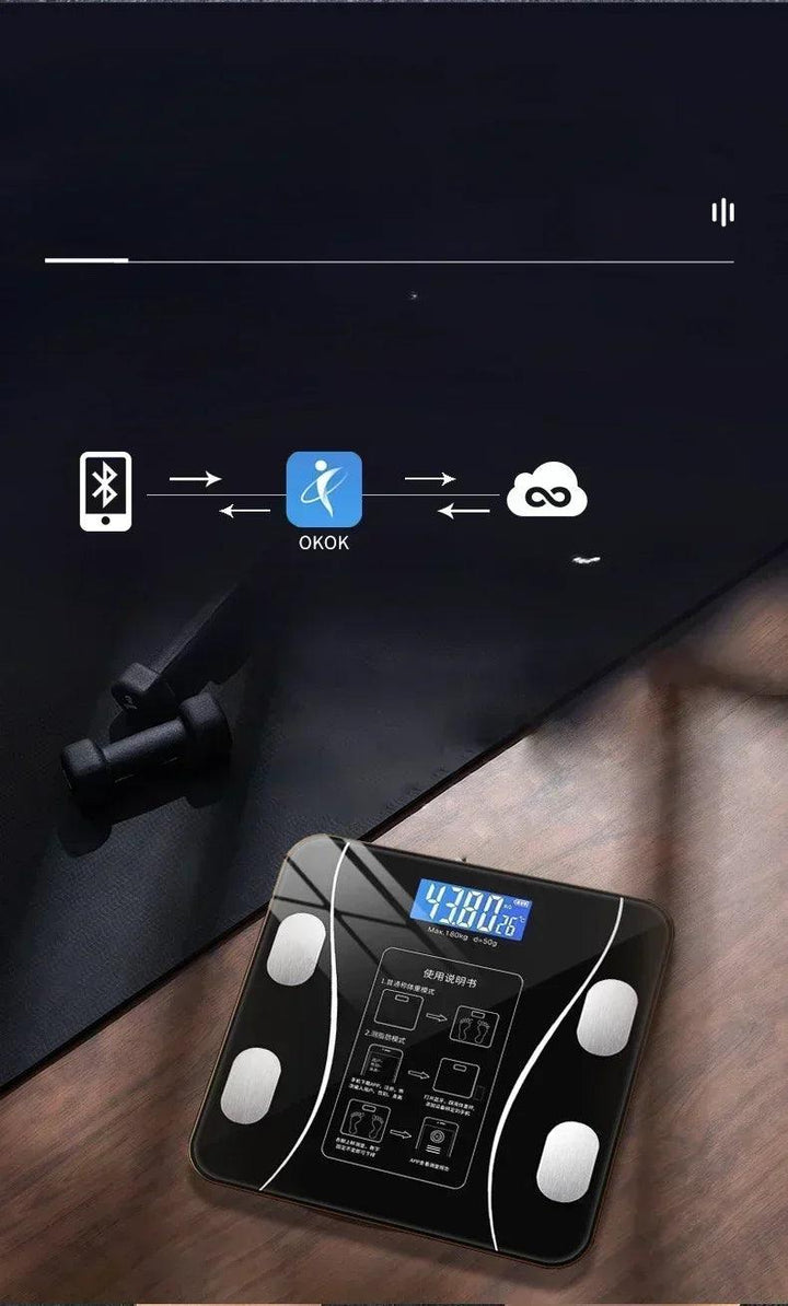 Special electronic scale for body management and fat loss, smart mode, Bluetooth body fat scale, home weight scale, ultra-precis - My Store