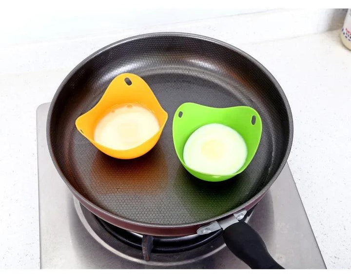 Egg Poachers Silicone Molds Cooker Tools Pancake Cookware Bakeware Steam Eggs Plate Tray Healthy Novel Kitchen Accessories - My Store