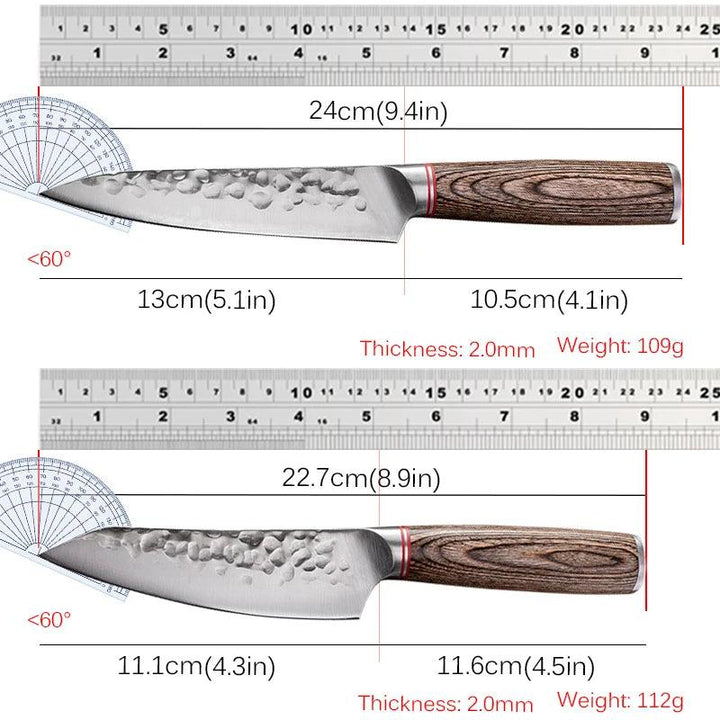 Stainless Steel Fruit Knife 5.5inch Kitchen Knife Utility Sharp Meat Cleaver Knives Forged Boning Knife Kitchen Tools Cookware - My Store