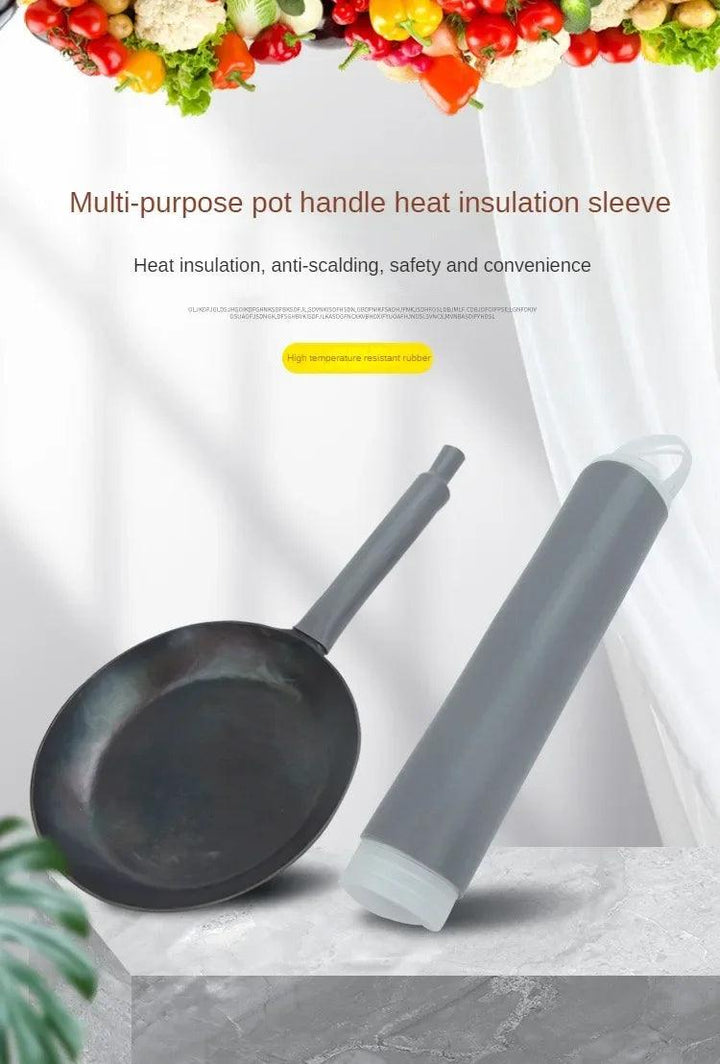 Anti-scalding Pot Handle Heat Resistant Cover New Frying Pan Protector Hot Handle Holder Sleeve Rubber Pan Handle Sleeve - My Store